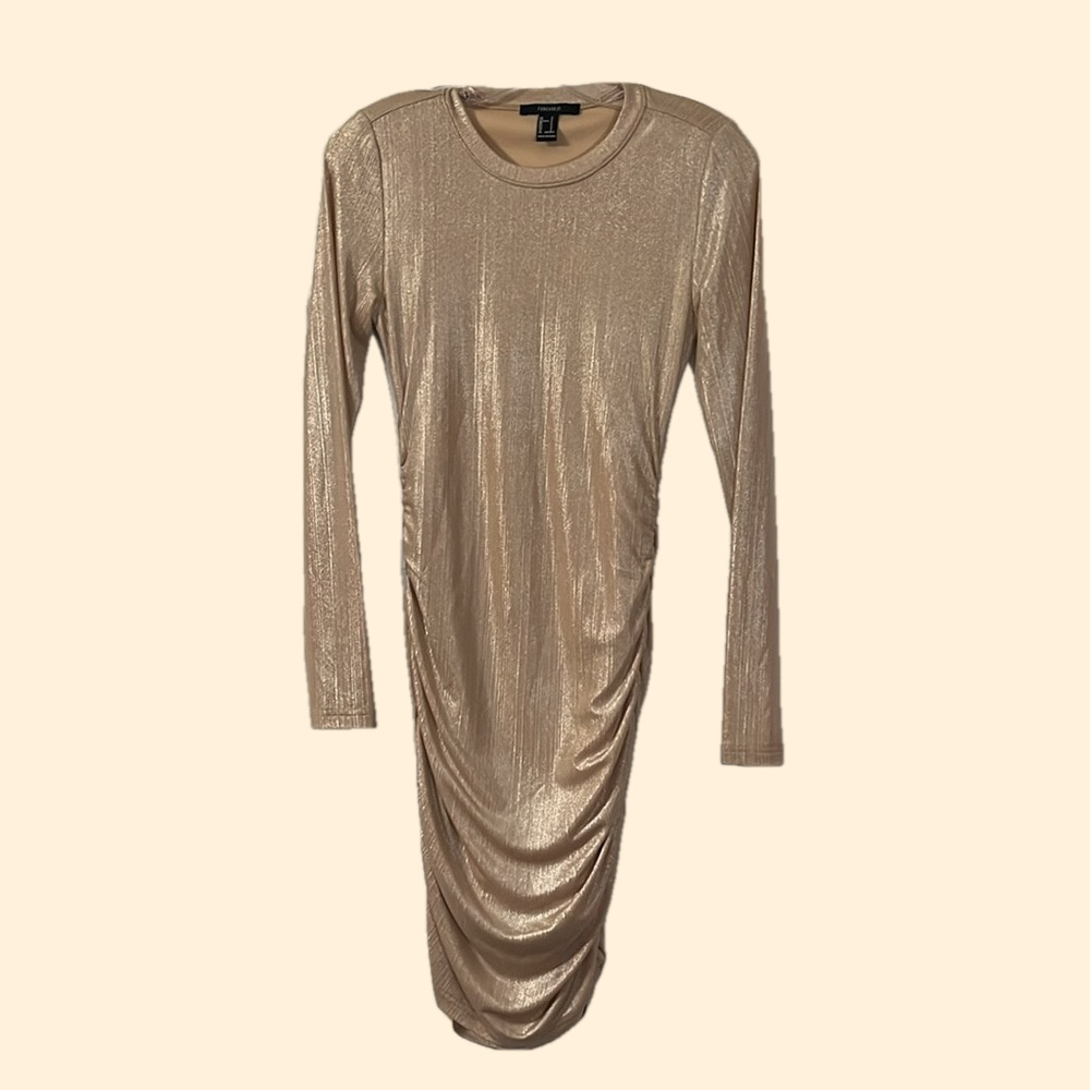 Forever 21 metallic dress